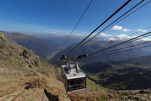 VThe Val di Pejo from above, in summer